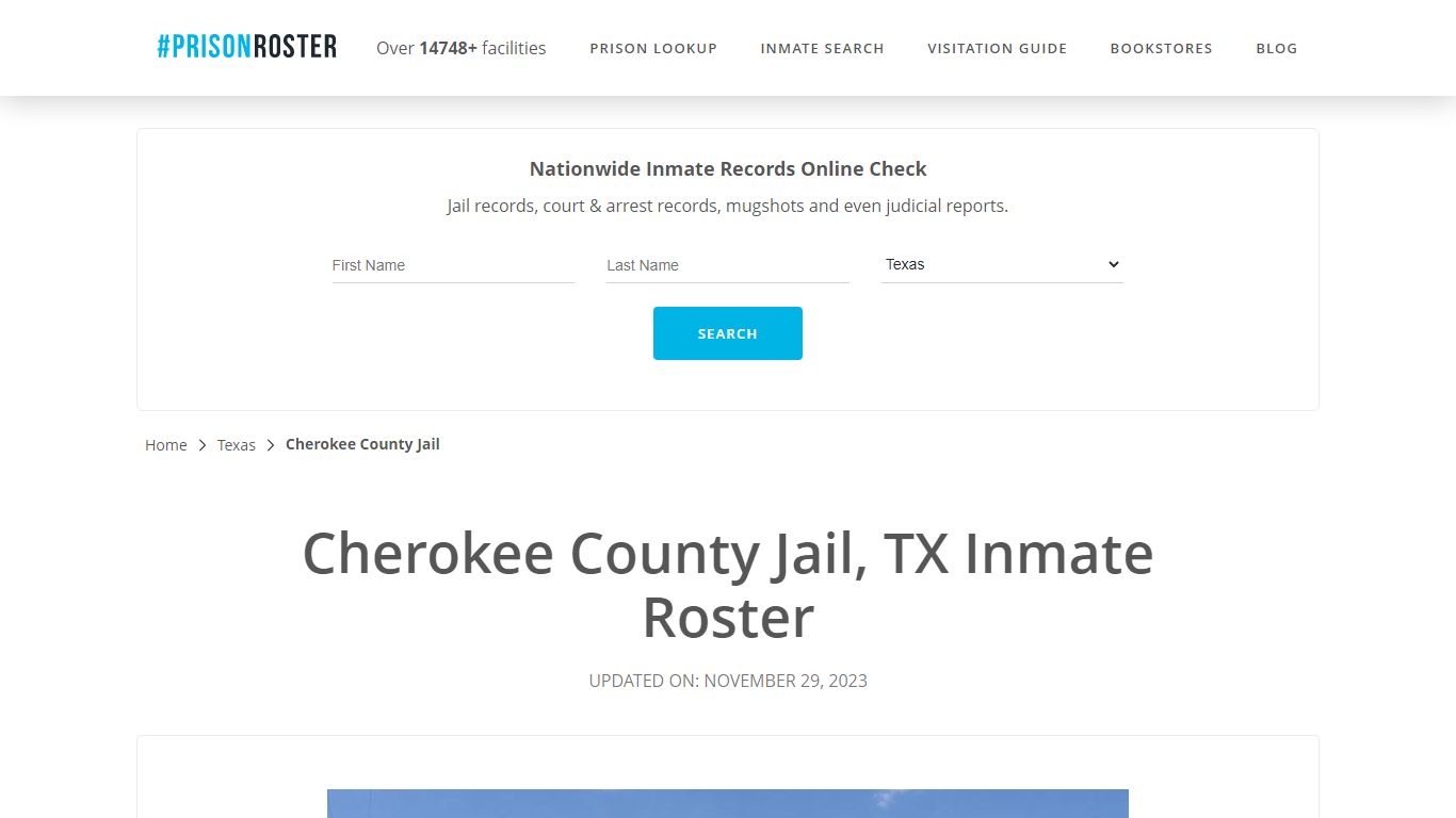 Cherokee County Jail, TX Inmate Roster - Prisonroster